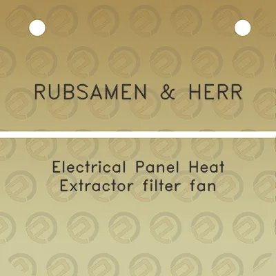 rubsamen-herr-electrical-panel-heat-extractor-filter-fan