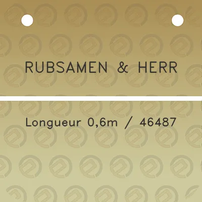 rubsamen-herr-longueur-06m-46487