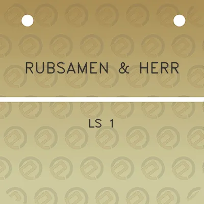 rubsamen-herr-ls-1