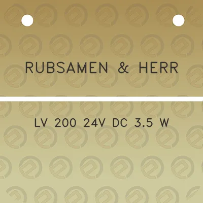 rubsamen-herr-lv-200-24v-dc-35-w