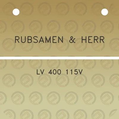 rubsamen-herr-lv-400-115v