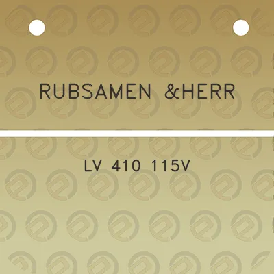 rubsamen-herr-lv-410-115v