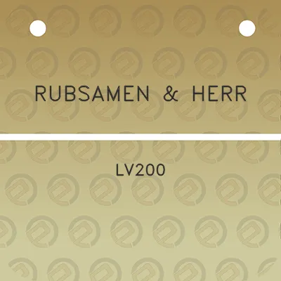 rubsamen-herr-lv200