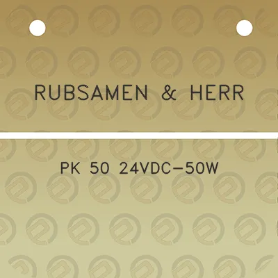 rubsamen-herr-pk-50-24vdc-50w