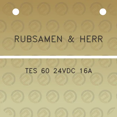 rubsamen-herr-tes-60-24vdc-16a