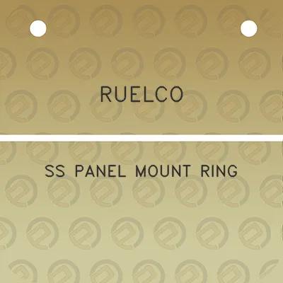 ruelco-ss-panel-mount-ring