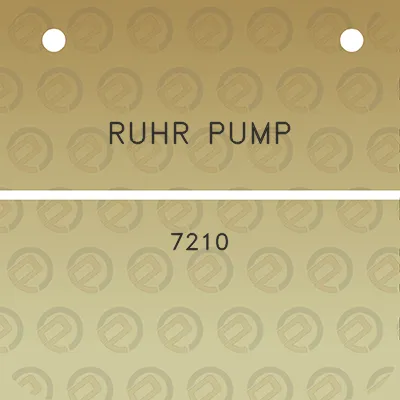 ruhr-pump-7210