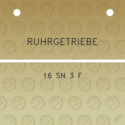 ruhrgetriebe-16-sn-3-f