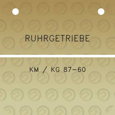 ruhrgetriebe-km-kg-87-60