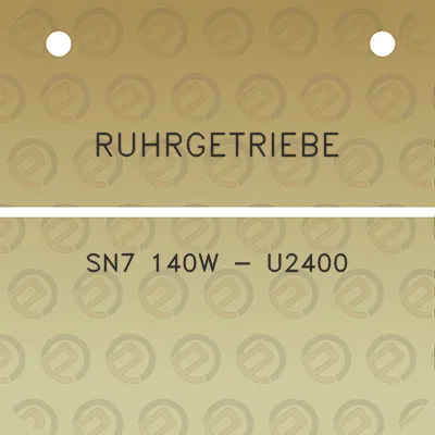 ruhrgetriebe-sn7-140w-u2400