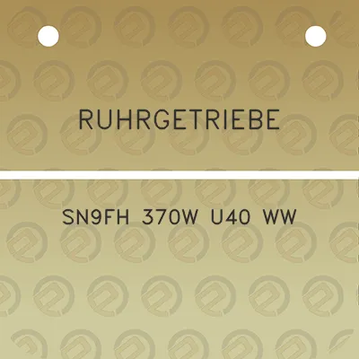 ruhrgetriebe-sn9fh-370w-u40-ww