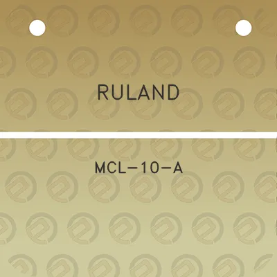 ruland-mcl-10-a