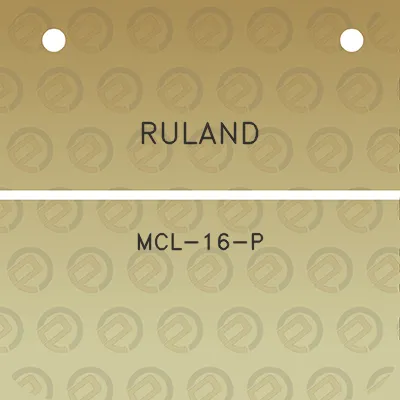 ruland-mcl-16-p