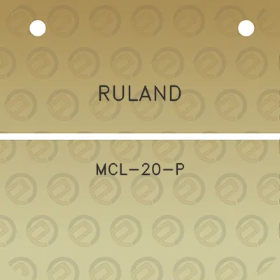 ruland-mcl-20-p