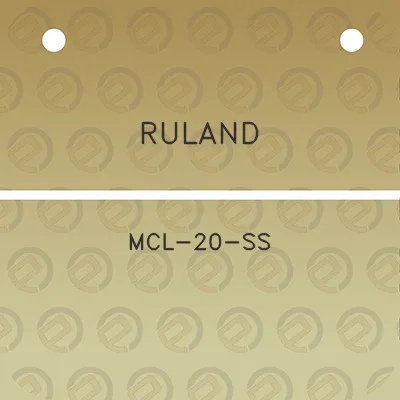 ruland-mcl-20-ss