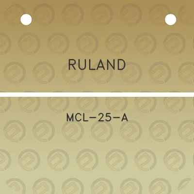 ruland-mcl-25-a