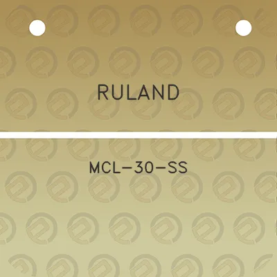 ruland-mcl-30-ss