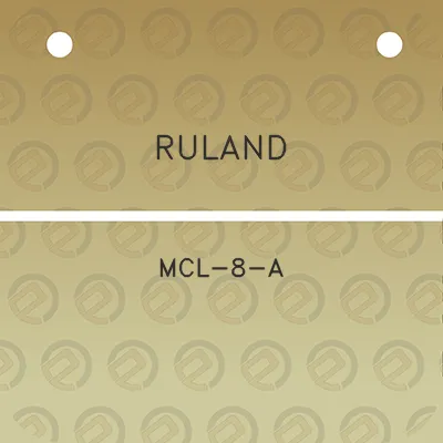 ruland-mcl-8-a