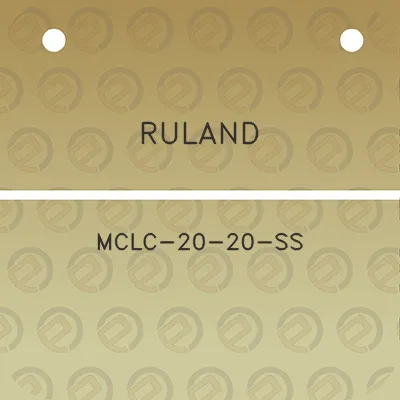 ruland-mclc-20-20-ss