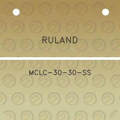 ruland-mclc-30-30-ss