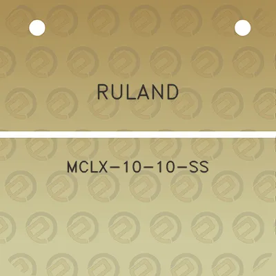 ruland-mclx-10-10-ss