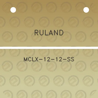 ruland-mclx-12-12-ss