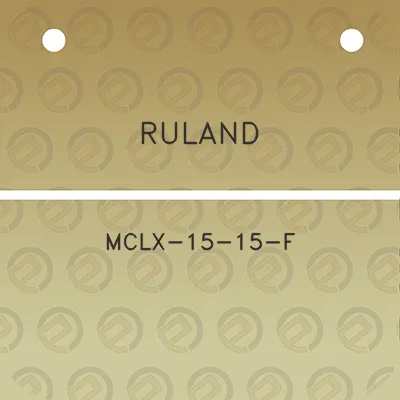 ruland-mclx-15-15-f