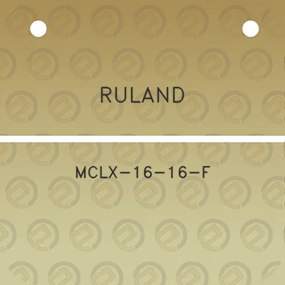 ruland-mclx-16-16-f