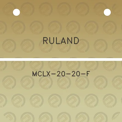 ruland-mclx-20-20-f