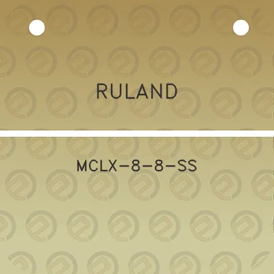 ruland-mclx-8-8-ss