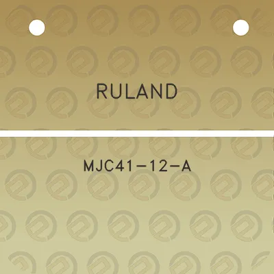 ruland-mjc41-12-a