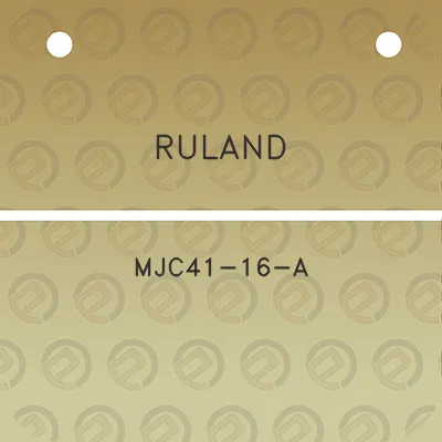 ruland-mjc41-16-a