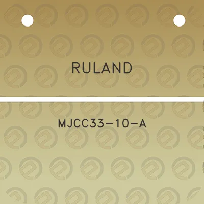 ruland-mjcc33-10-a