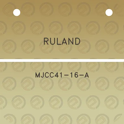 ruland-mjcc41-16-a