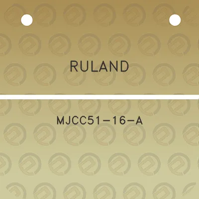 ruland-mjcc51-16-a