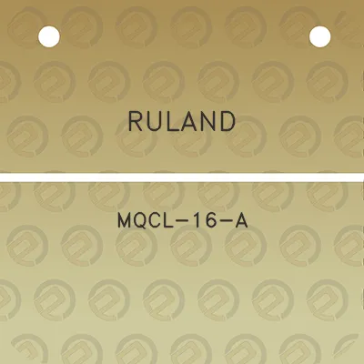 ruland-mqcl-16-a