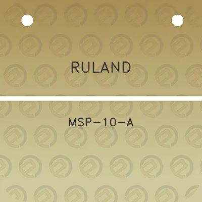 ruland-msp-10-a