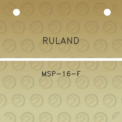 ruland-msp-16-f