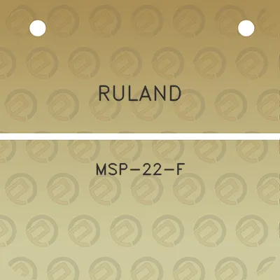 ruland-msp-22-f