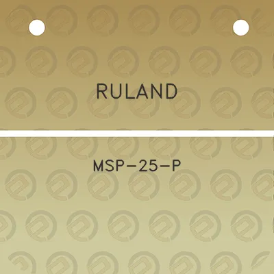 ruland-msp-25-p