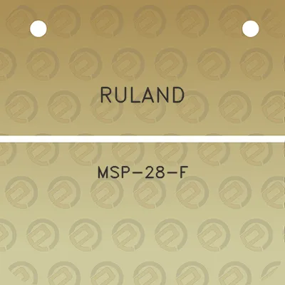 ruland-msp-28-f