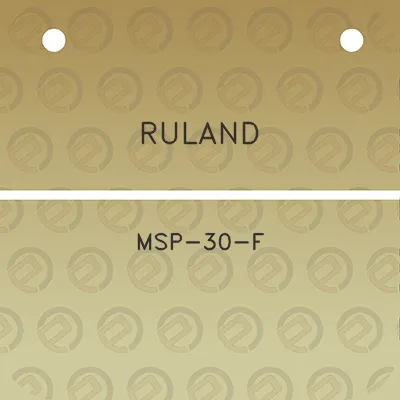 ruland-msp-30-f