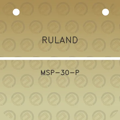 ruland-msp-30-p