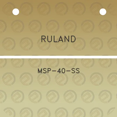 ruland-msp-40-ss