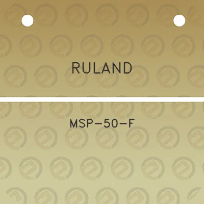 ruland-msp-50-f