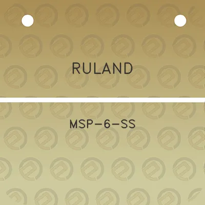 ruland-msp-6-ss