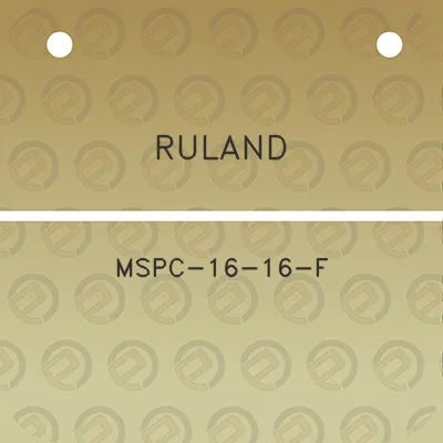 ruland-mspc-16-16-f