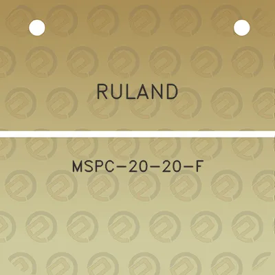 ruland-mspc-20-20-f