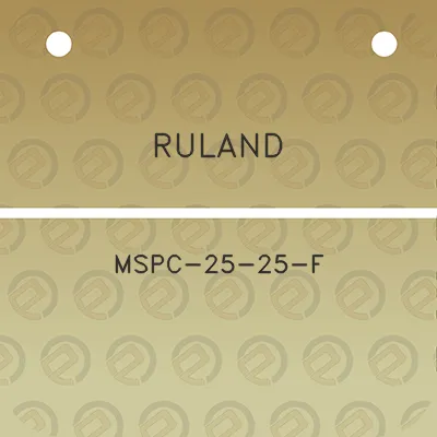 ruland-mspc-25-25-f