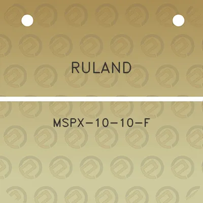 ruland-mspx-10-10-f